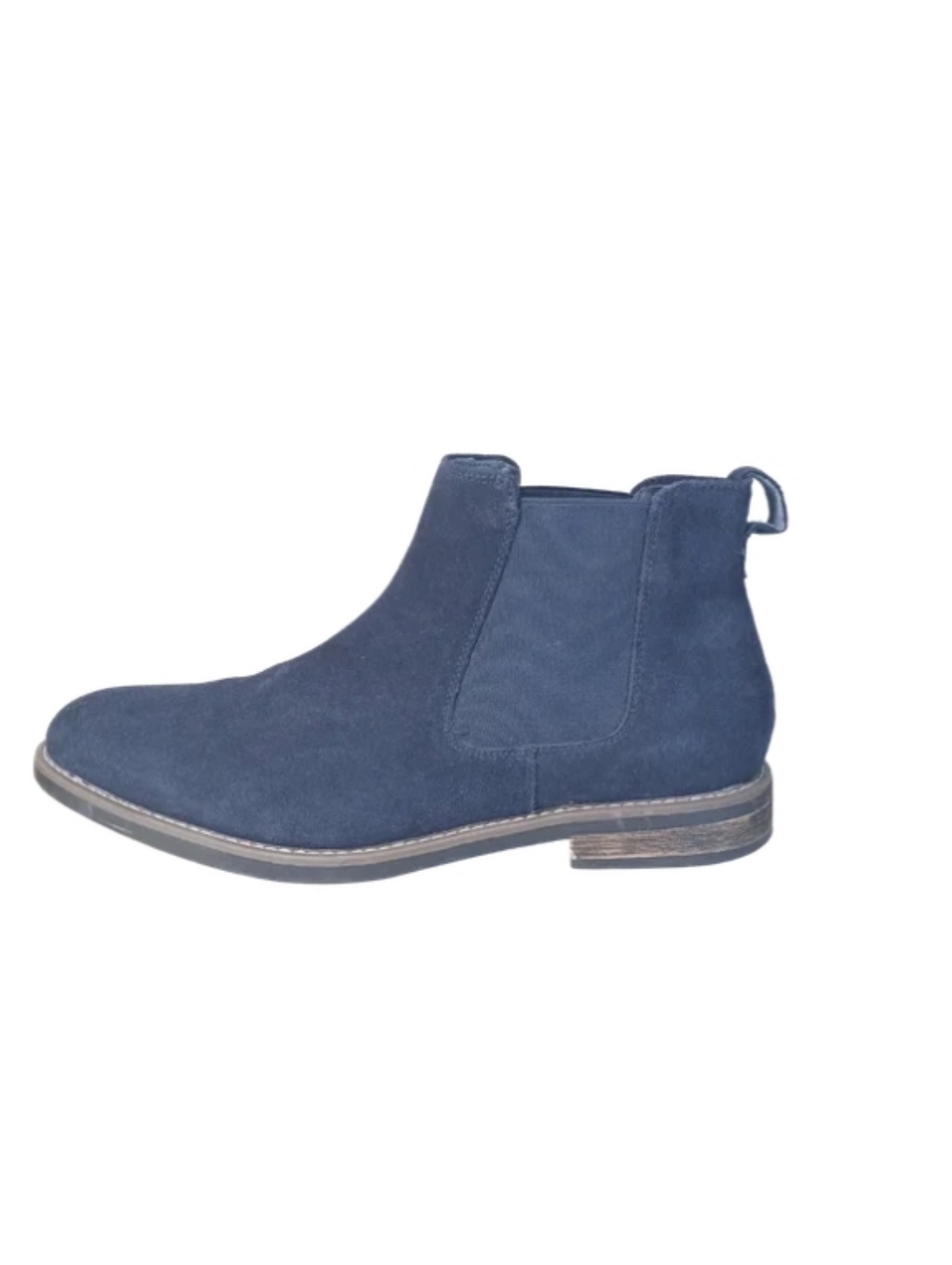 Bruno Marc Chelsea Boots Men's 13 Blue Suede Pull-on Dress Casual Shoes